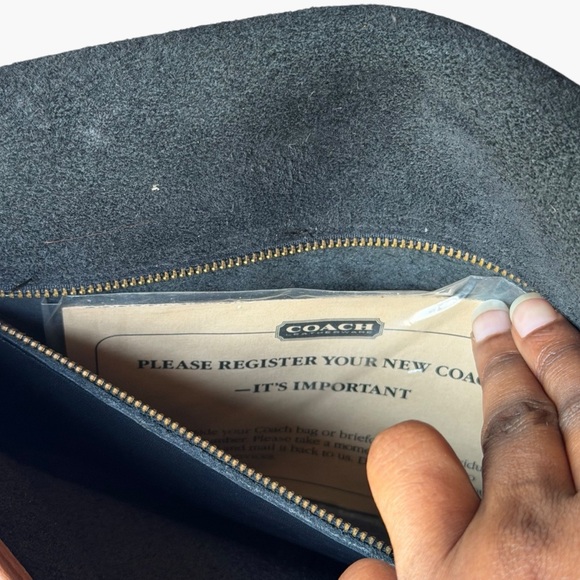 Vintage 1980s Coach Spectator City Bag Black Tan Leather Crossbody Quiet Luxury - Picture 10 of 16